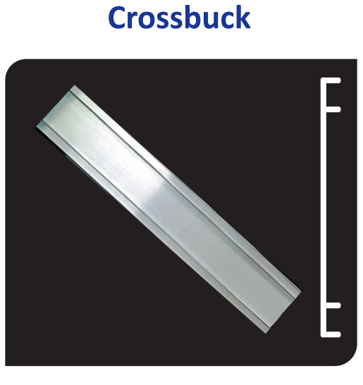 Vulcan Aluminum Crossbuck Sign Blank