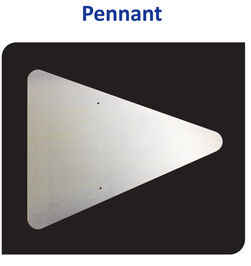 Vulcan Aluminum Pennant Sign Blank