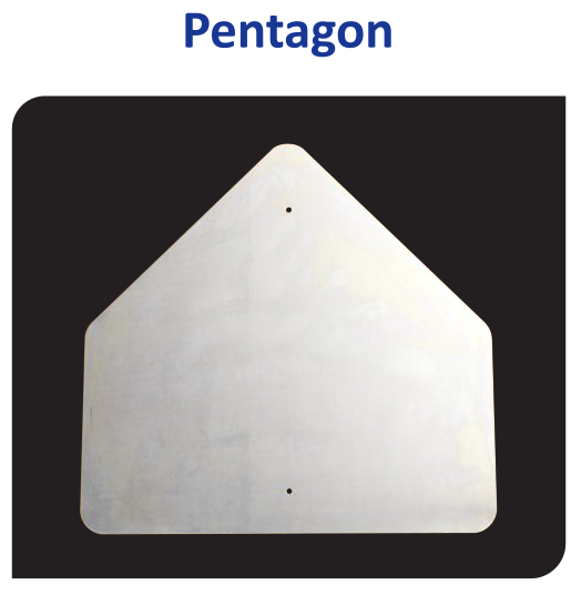 Vulcan Aluminum Pentagon Sign Blank